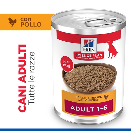 Hill's Adulto con pollo umido per cane (scatola 370 g)