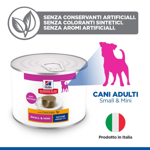 Hill's Mature Adult 7+  Small & Mini mousse met kip natvoer hond