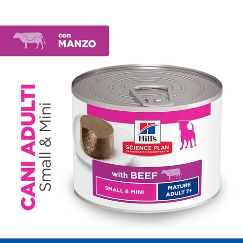 Hill's Mature Adult 7+ Small & Mini mousse met rund natvoer hond