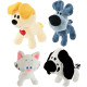 Woezel & Pip giocattolo in peluche con suono per cani (30 cm)