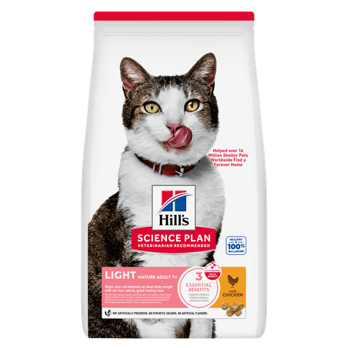 Hill’s Mature Adult 7+ Light per gatto con pollo