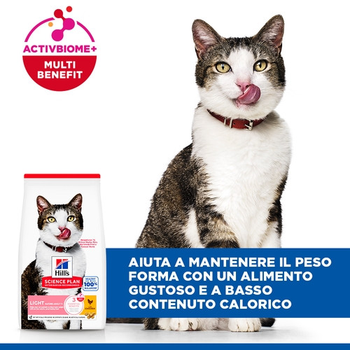 Hill’s Mature Adult 7+ Light per gatto con pollo