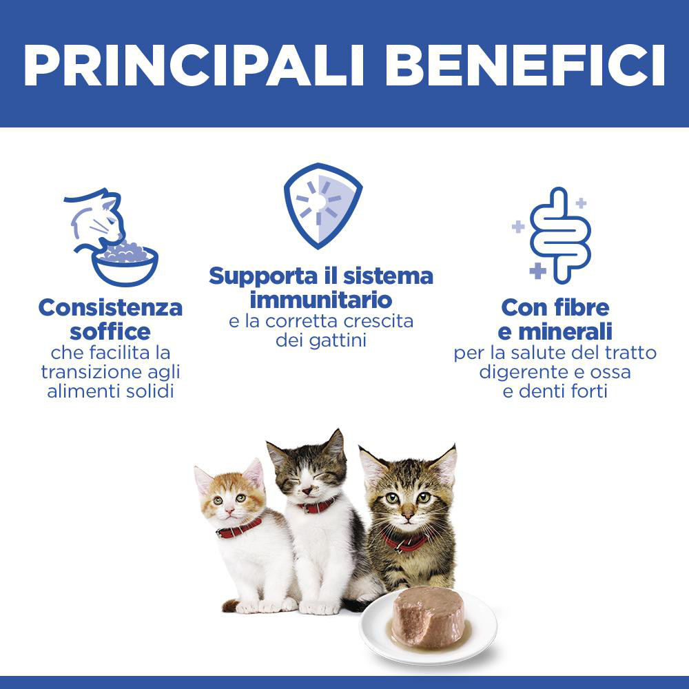 Hill's Kitten & Mother Tender Mousse nat kattenvoer met kip en kalkoen blik