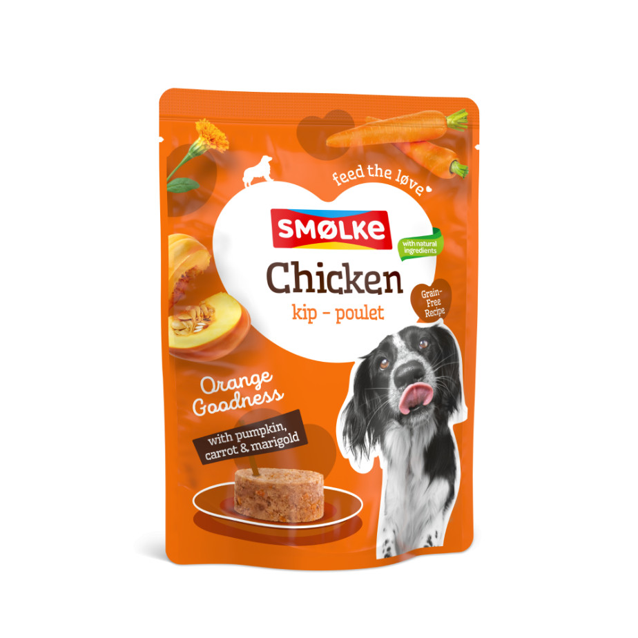 Smølke Orange Goodness kip nat hondenvoer