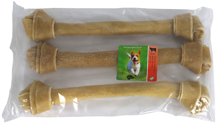 Brekz pelle bovina - osso con nodi snack da masticare per cani 38 cm