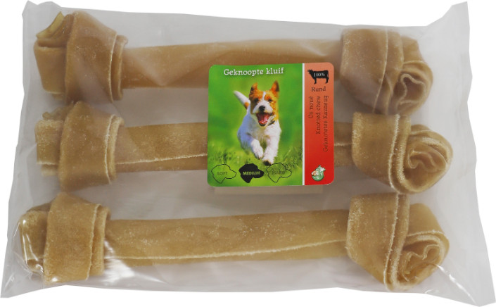 Brekz pelle bovina - osso con nodi snack da masticare per cani 25 cm