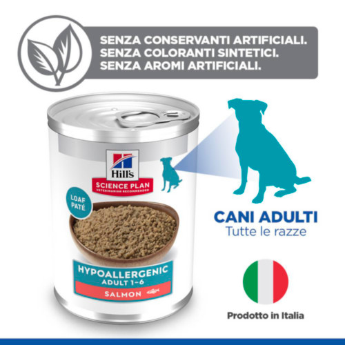 Hill's Adult Hypoallergenic nat hondenvoer met zalm blik