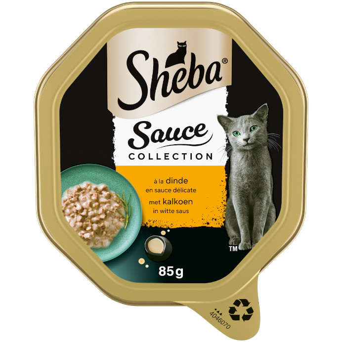 Sheba Mini Filets con manzo e tacchino in salsa cibo umido per gatti (vaschette da 85 g)