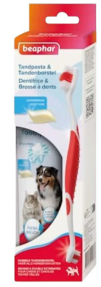 Beaphar Combipack dentifricio e spazzolino per cani e gatti