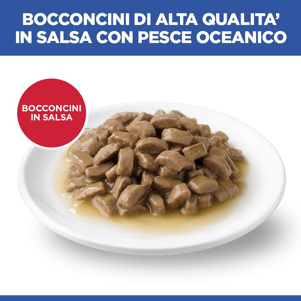 Hill’s Adult con pesce di mare cibo umido per gatto 85 g