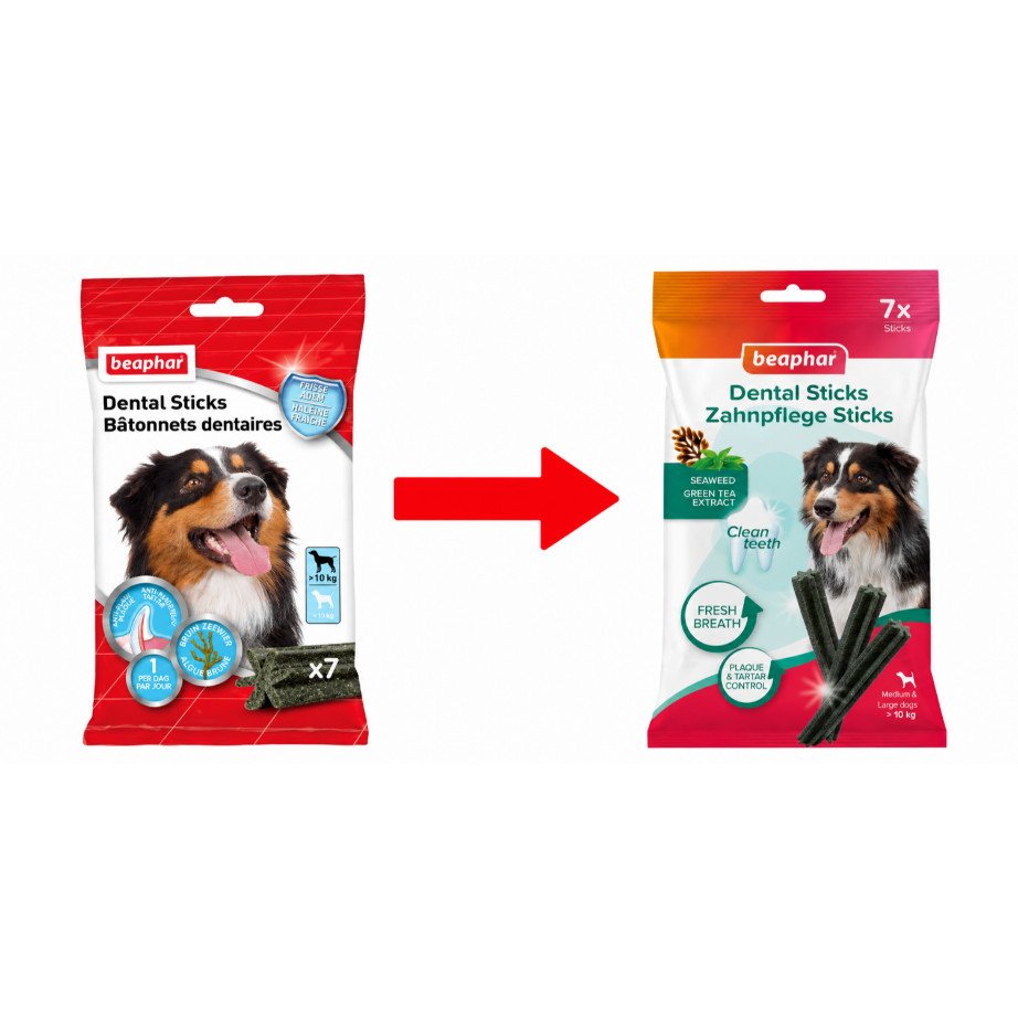 Beaphar Dental Sticks Bastoncini dentali per cani di media / grossa taglia