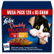 Felix Doubly Delicious Countryside Selection in gelatina cibo umido per gatti (megapack)