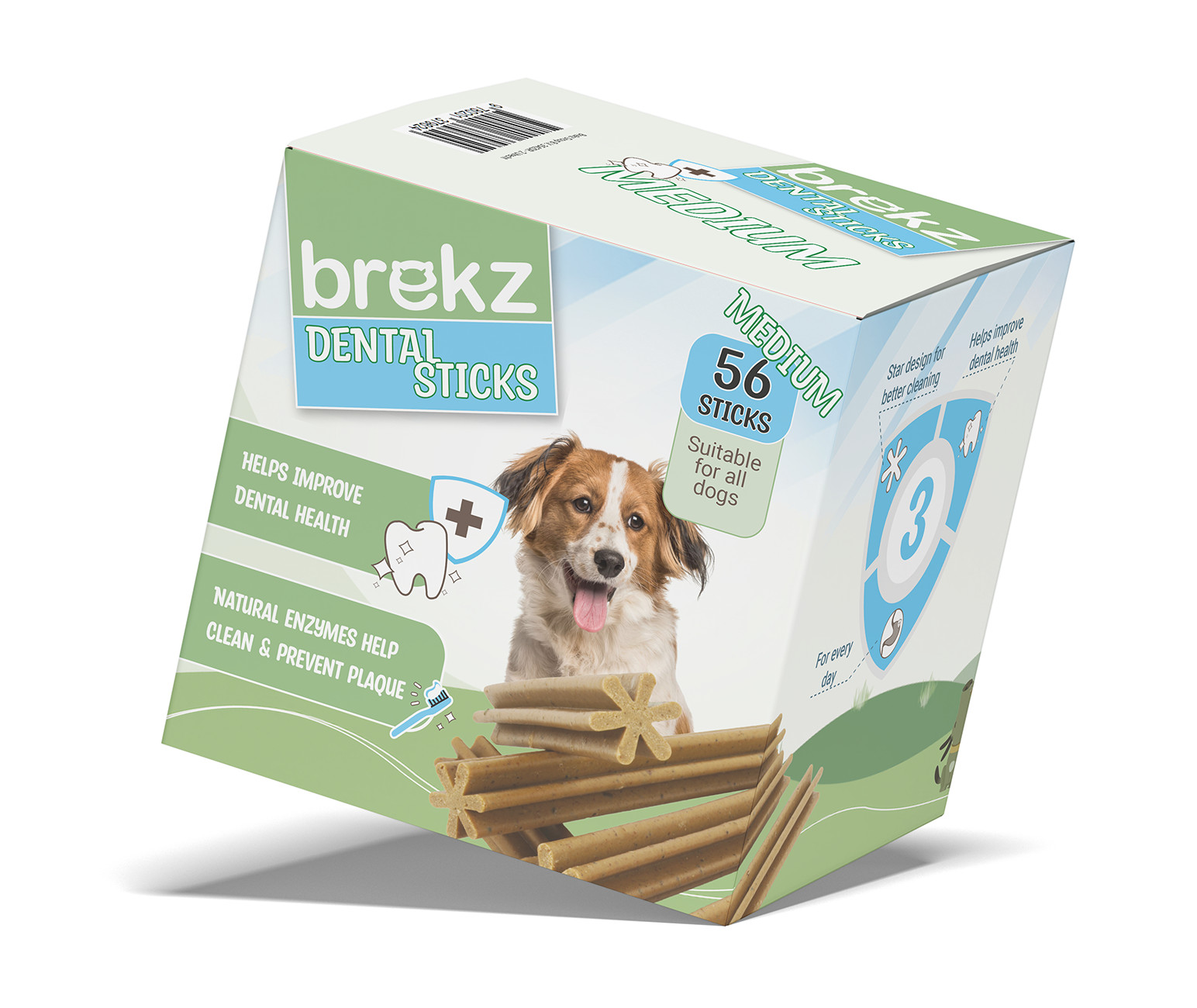 Brekz Dental Sticks - Medium snack per cane