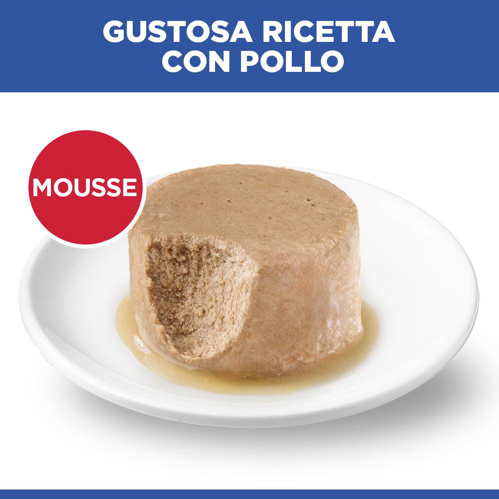 Hill's Adult cibo umido con pollo per gatto (mousse, lattine)
