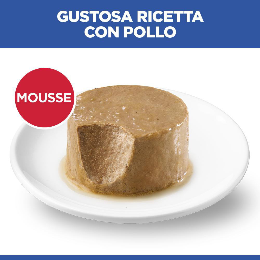 Hill's Mature Adult Sterilised Cat cibo umido con pollo per gatto (mousse, lattine)