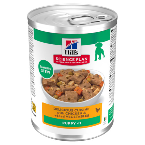 Hill's Puppy cibo umido con pollo & verdure per gattino (spezzatino, lattine)