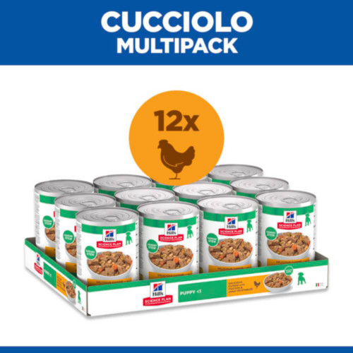 Hill's Puppy cibo umido con pollo & verdure per gattino (spezzatino, lattine)