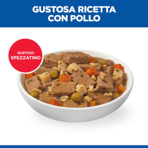 Hill's Mature Adult cibo umido con pollo & verdure per gatto (spezzatino, lattine)