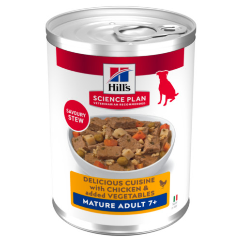 Hill's Mature Adult cibo umido con pollo & verdure per gatto (spezzatino, lattine)