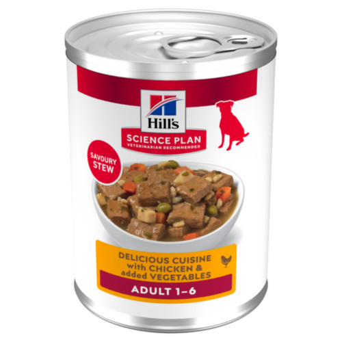 Hill's Adult cibo umido con pollo & verdure per gatto (spezzatino, lattine)