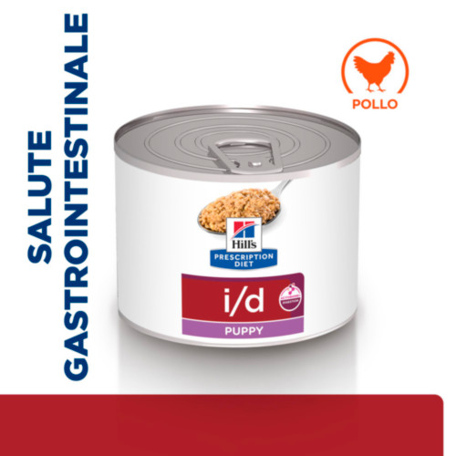Hill's Prescription Diet Puppy I/D Digestive Care con pollo cibo umido per cuccioli (lattine)