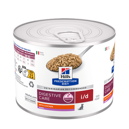 Hill's Prescription Diet Puppy I/D Digestive Care con pollo cibo umido per cuccioli (lattine)