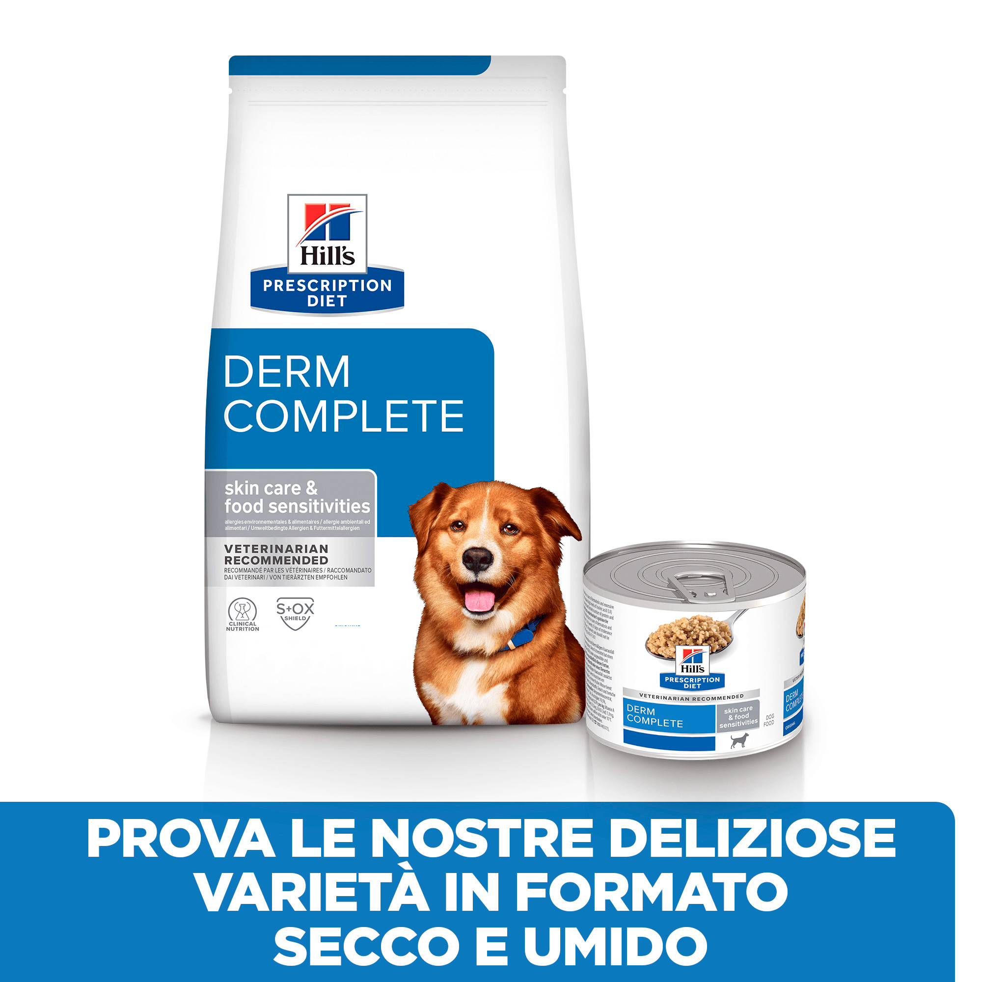 Hill's Prescription Diet Derm Complete nat hondenvoer (370 g blik)